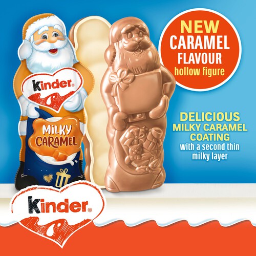 Kinder Milky Caramel Chocolate Santa Figure