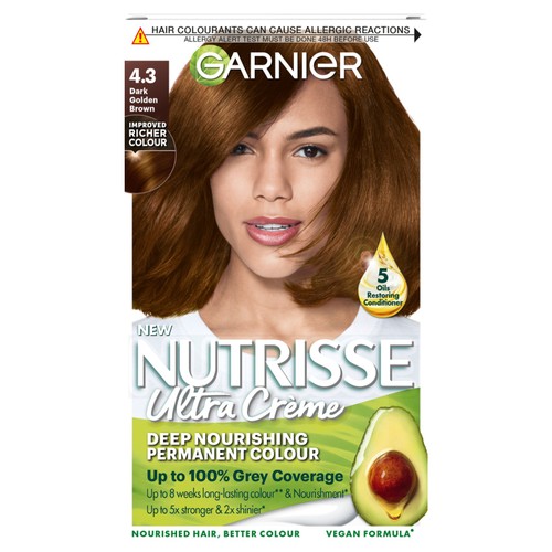 Garnier Nutrisse Dark Golden Brown 4.3 Permanent Hair Dye