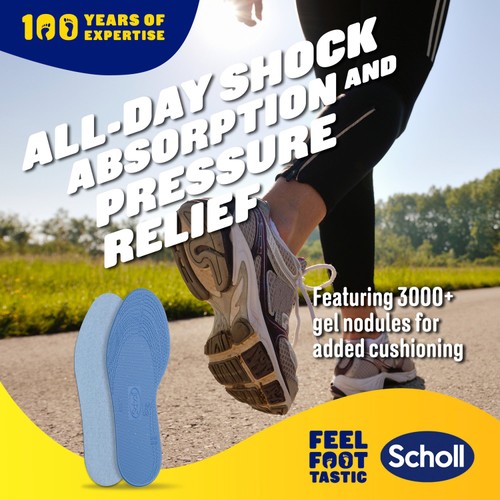 Scholl Shock Reducer Everyday Insoles One Pair