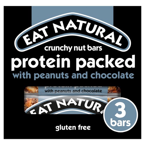 Eat Natural Crunchy Nut Bars Protein Packed With Peanuts & Chocolate