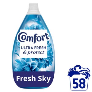 Comfort Ultra Fresh & Protect Fresh Sky Fabric Conditioner 58 washes 870ml