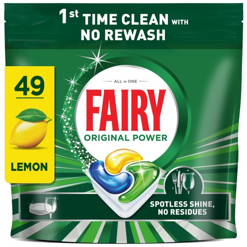Fairy Original All In One Auto Dishwashing Tablets Lemon