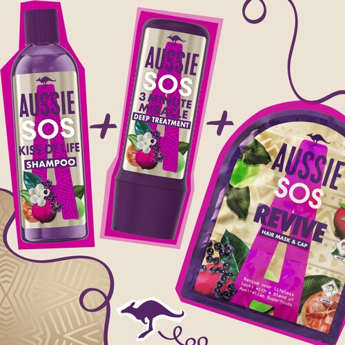 Aussie Sos Revive Hair Mask & Cap