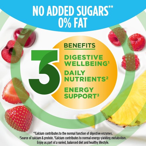 Activia Berries & Pineapple Fat Free Gut Health Fruit Yoghurt
