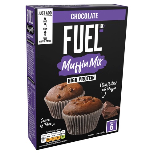 FUEL10K Chocolate Muffin High Protein Breakfast Baking Cake Mix 150g