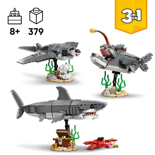 Lego Creator Fierce Shark With A Treasure Chest 31381