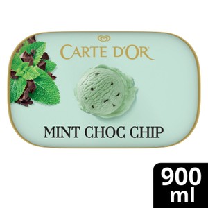 Carte D'Or Refreshing Mint Choc Chip Ice Cream Tub