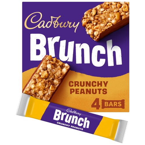 Cadbury Brunch Peanut Cereal Bars 4x28g