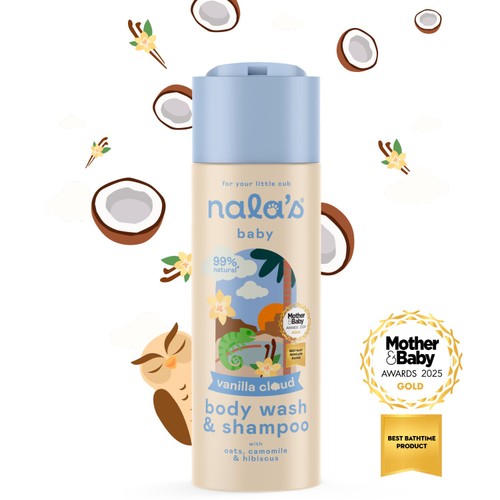 Nala's Baby Body Wash & Shampoo Vanilla Cloud 