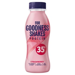 For Goodness Shakes 35g Protein Strawberry Shake 330ml