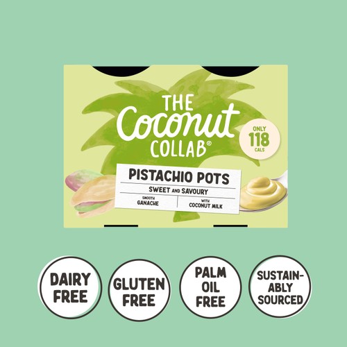 The Coconut Collab Pistachio Pots 4 x 45g