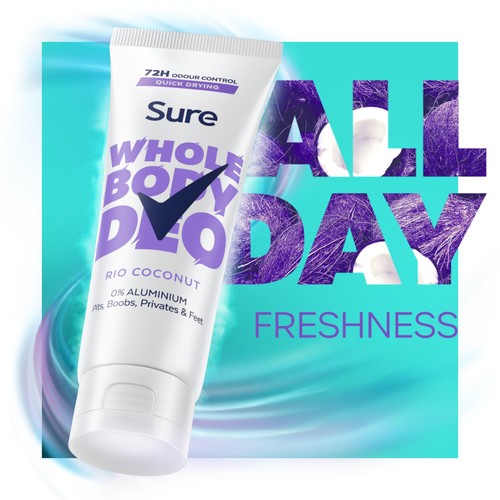 Sure Women Rio Coconut 72H Whole Body Deodorant Cream 
