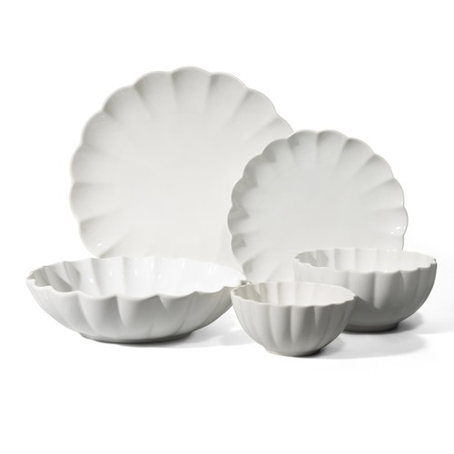 Nutmeg Home Scalloped Edge Dip Bowl