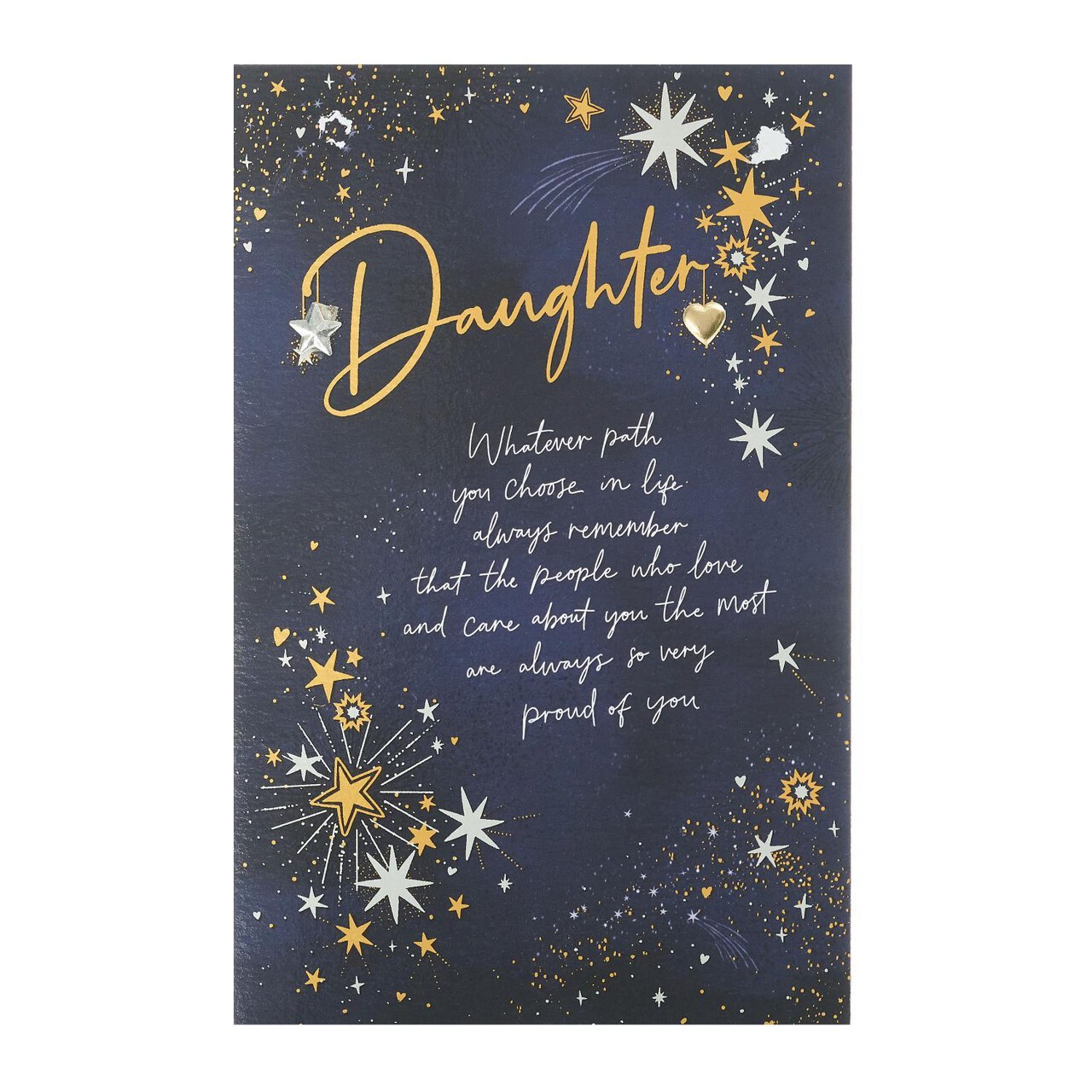 Daughter Stars Birthday Card