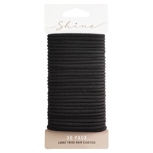 Shine Large Thick Hair Elastics 