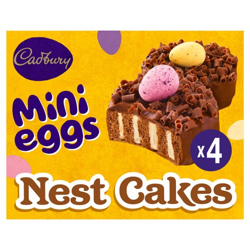 Cadbury Mini Eggs Nest Cakes   4 Pack