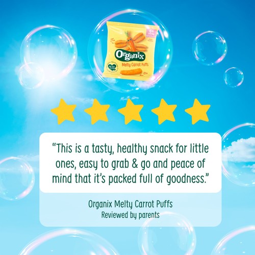  Organix Melty Carrot Puffs 6+ Months 