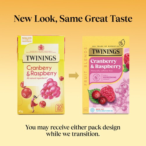 Twinings Cranberry & Raspberry Tea Bags 20s