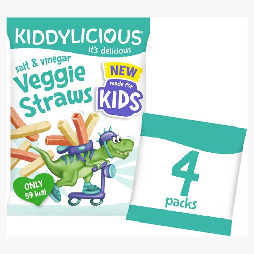 Kiddylicious Salt & Vinegar Veggie Straws Kids Snacks