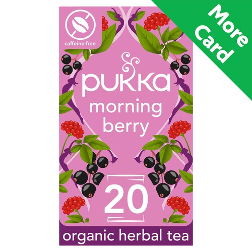 Pukka Morning Berry 20 Organic Fair Herbal Tea Bags