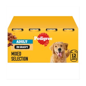 PEDIGREE® Adult Wet Dog Food Mixed Selection in Gravy 12 x 400g Can