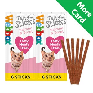 Webbox Cats Delight 6 Tasty Sticks with Salmon & Trout | Morrisons