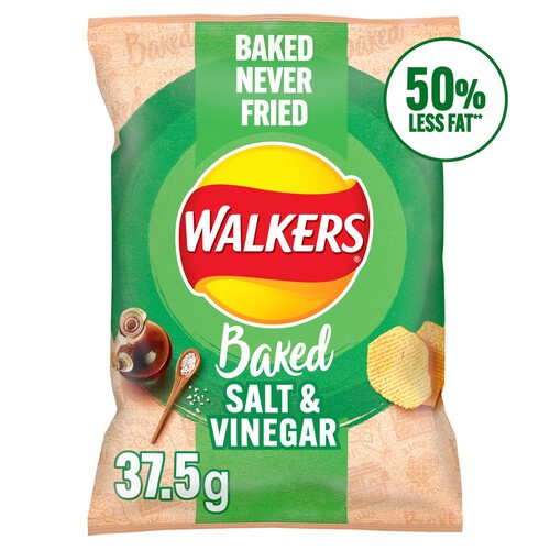 Walkers Baked Salt & Vinegar Snacks Crisps 