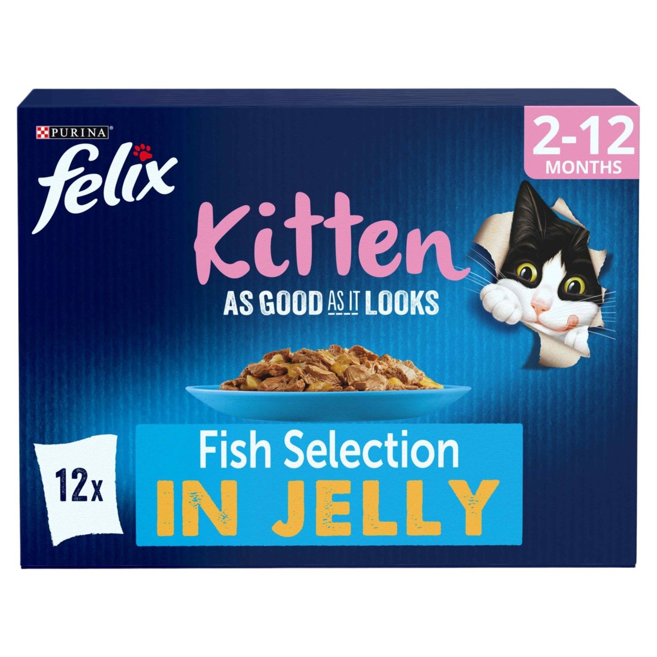 Felix Agail Kitten Fish In Jelly Wet Cat Food