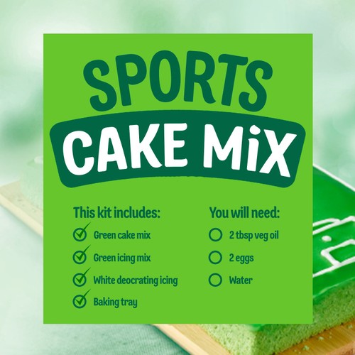 Dr. Oetker Sports Tray Bake Cake Mix 443G
