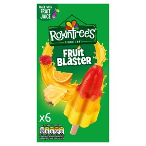 Rowntree's Fruit Blaster Ice Lollies 6X58ml