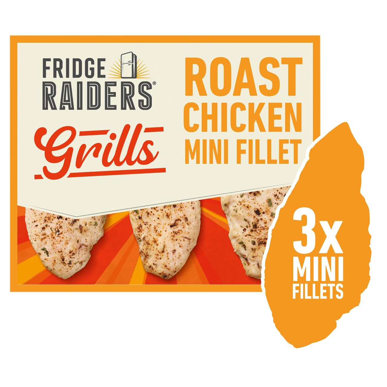 Fridge Raiders Grills Roast Chicken Mini Snack Fillets 3x35g