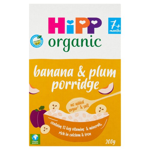 Hipp Organic Banana And Plum Porridge 