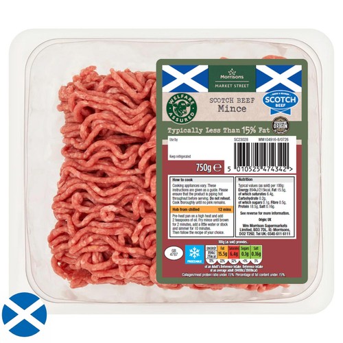Morrisons Scottish 15% Beef Mince 300g