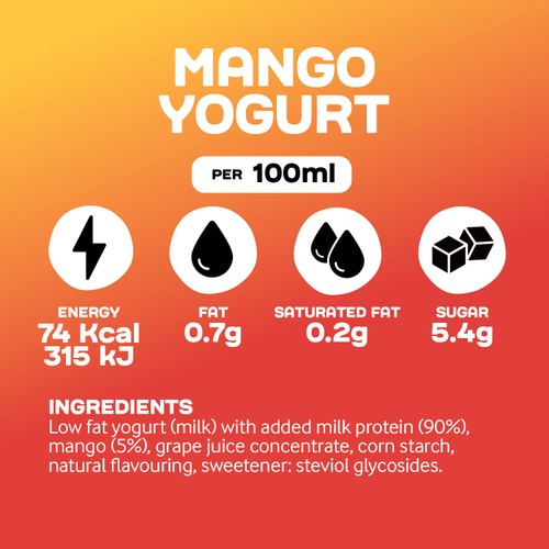 Arla Protein Mango Yogurt Pouch 200g