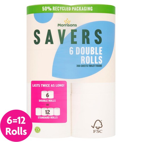 Morrisons Savers Double Toilet Rolls