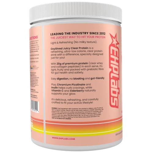 Oxyshred Juicy Clear Protein Juicy Peach 280g