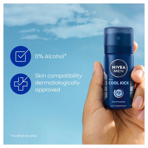 NIVEA MEN Cool Kick 72h Anti-Perspirant Deodorant Spray