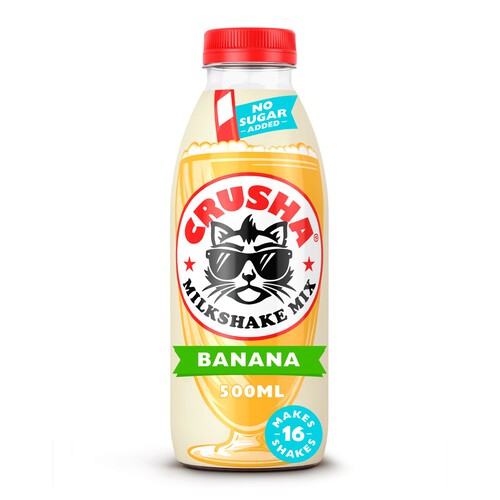 Crusha Banana Milkshake Mix No Added Sugar 