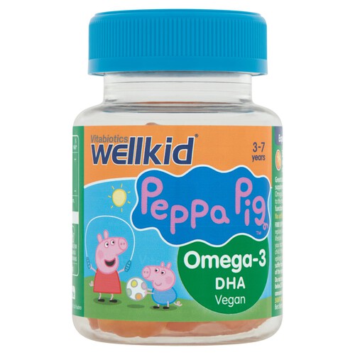 Vitabiotics Wellkid Peppa Pig Omega-3 Flaxseed Oil Soft Jellies