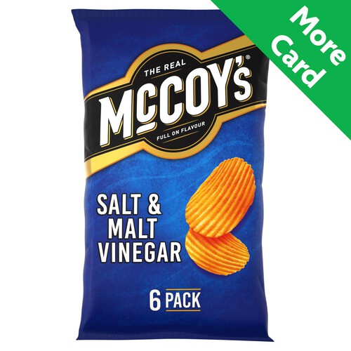 McCoy's Salt & Malt Vinegar Multipack Crisps 6 Pack