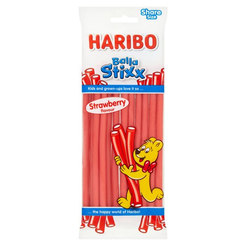 Haribo Balla Stixx Strawberry Sweets Share Bag