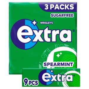 Extra White Bubblemint Sugarfree Chewing Gum Multipack 3x9 Pieces