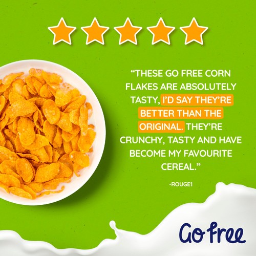 Nestle Go Free Gluten Free Cornflakes Cereal 375g