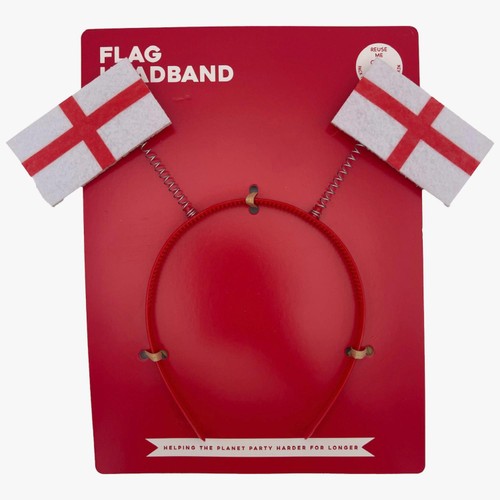 Morrisons Red & White Flag Headband