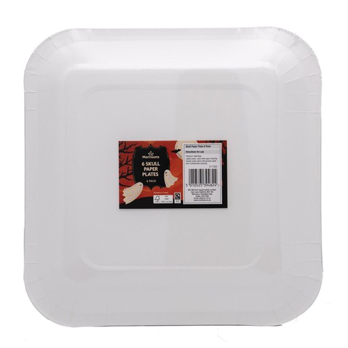 Morrisons Halloween Gothic Skull Paper Plates Morrisons Online