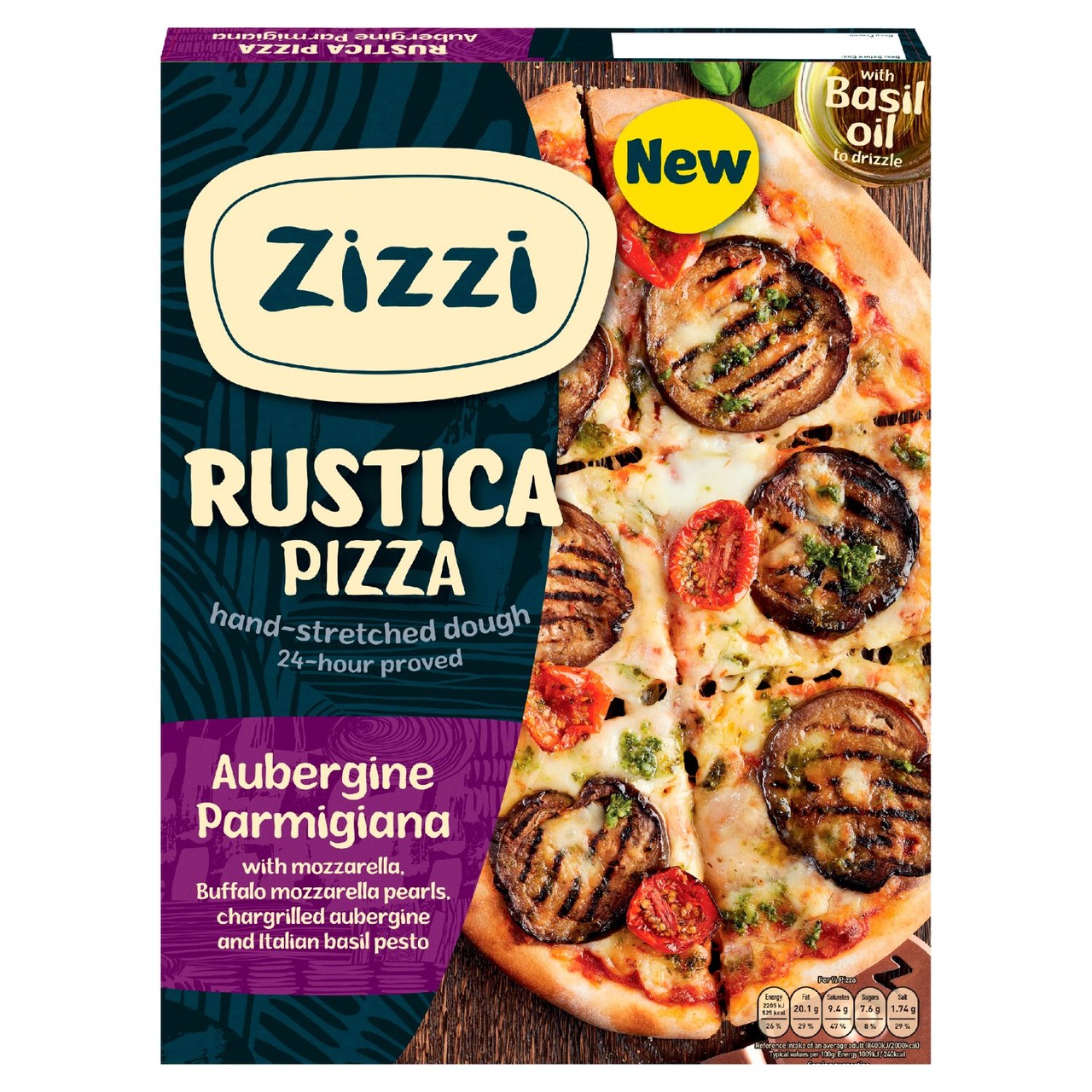Zizzi Rustica Aubergine Parmigiana Pizza 456g