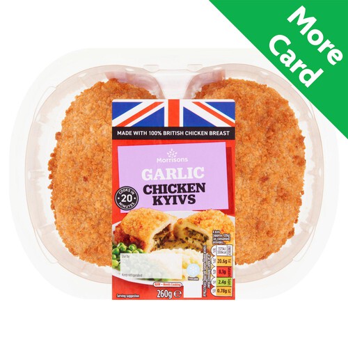 Morrisons 2 Breaded Garlic Chicken Kyivs