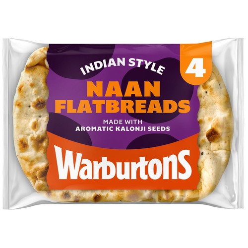 Warburtons 4 Naan Flatbreads