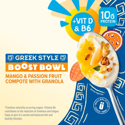 Muller Light Greek Style Mango & Passionfruit Yogurt with Granola 170g