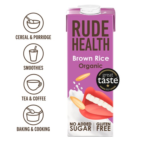 Rude Health Organic Brown Rice 1L
